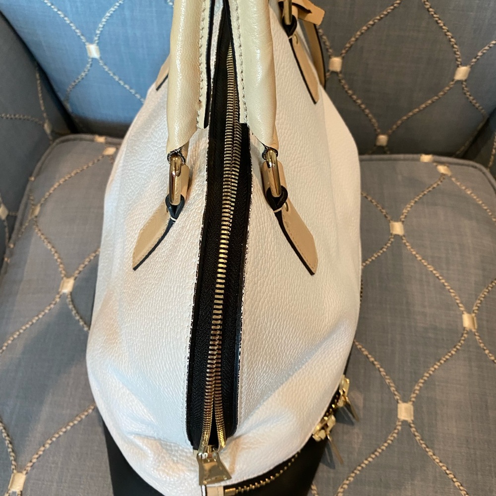 🎉HP🎉 LIKE NEW A.Bellucci genuine Italian tri-color pebble leather handbag - Picture 8 of 14